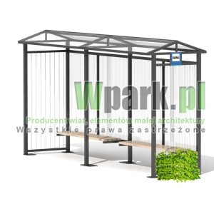 Przystanek TRIO 12 ściany linki dla roślin, poliwęglan komorowy