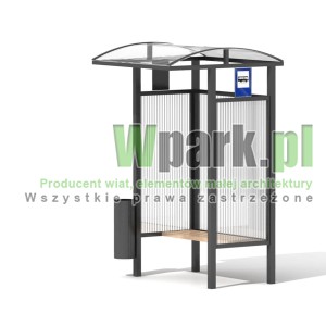 Przystanek HAPE 03 ściany poliwęglan komorowy