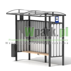 Przystanek HAPE 06 ściany blacha falista