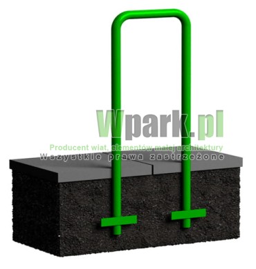 Stojak  rowerowy barierka na 2 stanowiska (kod:SBPRO01/2/S/W)