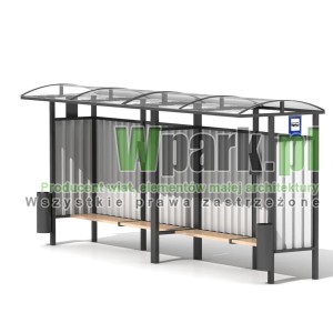 Przystanek HAPE 10 ściany blacha falista