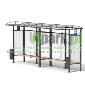 Przystanek HAPE 11 ściany poliwęglan komorowy