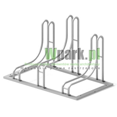 Stojak rowerowy  bocian aluminiowy na 3 stanowiska (kod:3033/3/A/P)