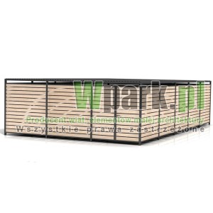 Wiata śmietnikowa PALEPA 17 wymiary 6000 mm na 10000 mm ściany drewno