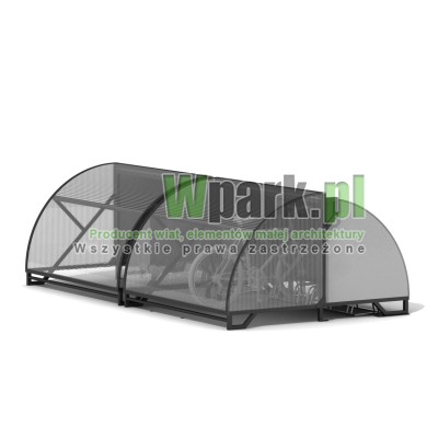 Wiata na rowery ŻÓŁW 01 na 10 rowerów