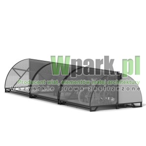 Wiata na rowery ŻÓŁW 01 na 15 rowerów