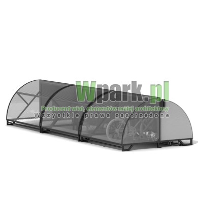 Wiata na rowery ŻÓŁW 01 na 15 rowerów