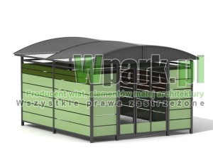 Wiata śmietnikowa DECO 02