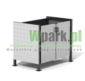 Osłona śmietnikowa BOKS 19 na dwa pojemniki do 240 L