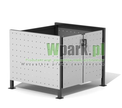 Osłona śmietnikowa BOKS 21 na jeden pojemnik do 1100 L