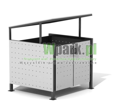 Wiata śmietnikowa BOKS 22 na jeden pojemnik do 1100 L