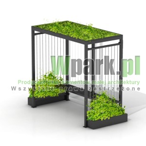Przystanek GLAS 01 z zielonym dachem