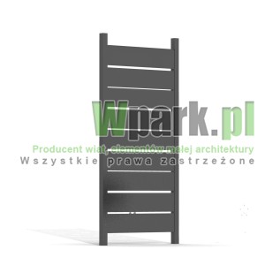 Panel ścienny - kasetony z blachy