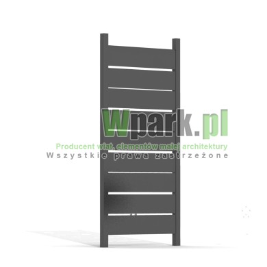 Panel ścienny - kasetony z blachy