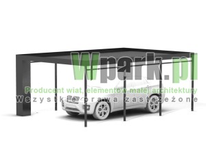 Wiata garażowa ZUZA konstrukcja bez ścian
