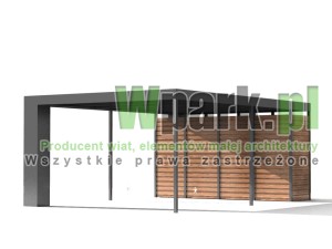 Altana, schowek do wiaty ZUZA 1000 mm na 6000 mm