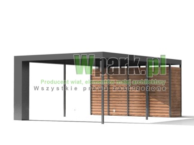 Altana, schowek do wiaty ZUZA 1000 mm na 6000 mm