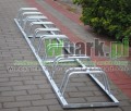 Stojak rowerowy stalowy ocynk na 3 stanowiska (kod:3027/3/S/P)