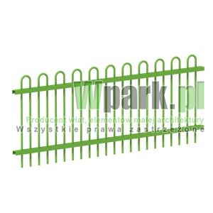 Ogrodzenie placów zabaw wersja lekka - cena za 1 mb ze słupkami