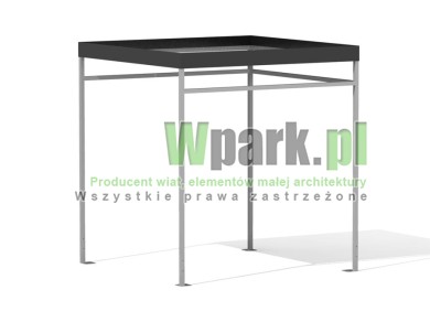 Wiata rowerowa 01 AluPALEPA na 5 rowerów