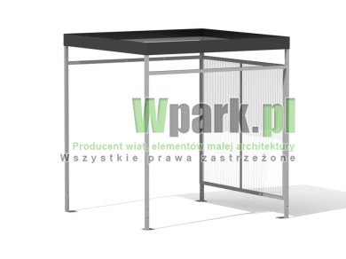 Wiata rowerowa 02 AluPALEPA na 5 rowerów