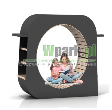 Czytelnia miejska 12 - siedzisko z zadaszeniem