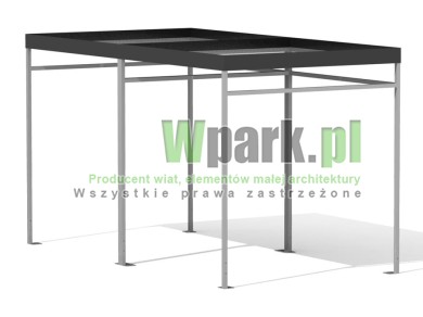 Wiata rowerowa 09b AluPALEPA na 10 rowerów