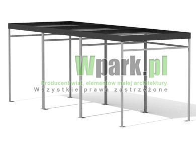 Wiata rowerowa 11 AluPALEPA na 15 rowerów