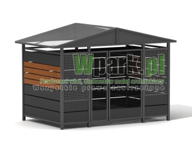 Wiata śmietnikowa TRIO 01 