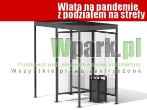  ANTY - COVID Palarnia MINI 18 ściany poliwęglan komorowy, wiata palarnia