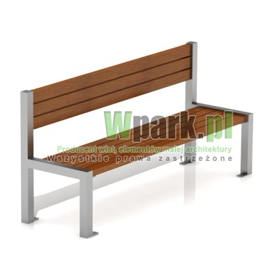 Ławka MODE 01 stal nierdzewna