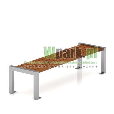 Ławka MODE 02 stal nierdzewna