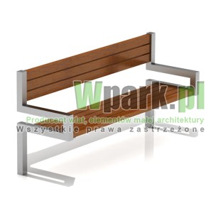 Ławka MODE 03 stal nierdzewna
