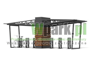 Wiata na rowery NAVE 02 - na 12 rowerów