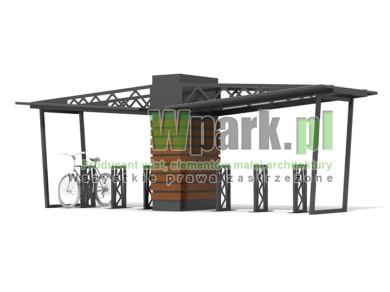 Wiata na rowery NAVE 02 - na 12 rowerów