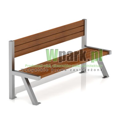 Ławka MODE 07 stal nierdzewna