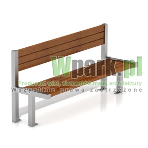 Ławka MODE 08 stal nierdzewna