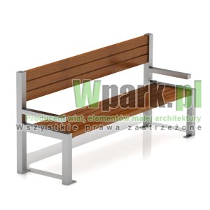 Ławka MODE 09 stal nierdzewna