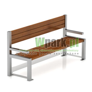 Ławka MODE 09 stal nierdzewna