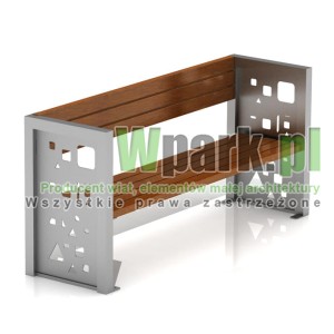 Ławka MODE 10 stal nierdzewna