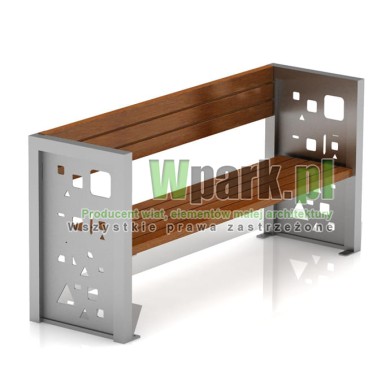 Ławka MODE 10 stal nierdzewna