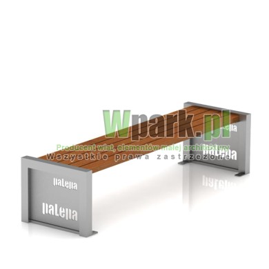 Ławka MODE 14 stal nierdzewna z dowolnym napisem