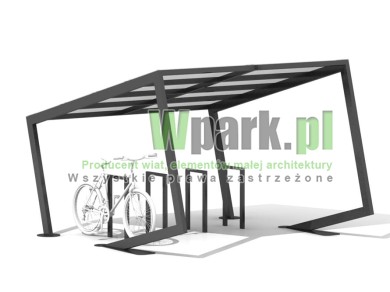 Wiata rowerowa FROG - na 8 rowerów