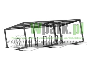 Wiata rowerowa FROG - na 16 rowerów