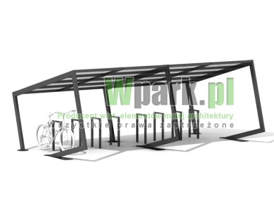 Wiata rowerowa FROG - na 16 rowerów