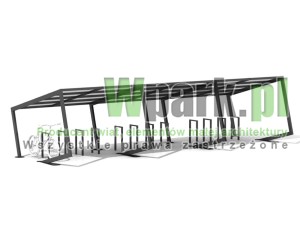 Wiata rowerowa FROG - na 24 rowery