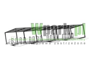 Wiata rowerowa FROG - na 32 rowery