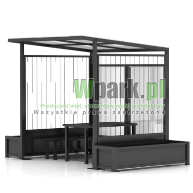 Altana, miejsce odpoczynku MODE linki na rośliny z donicami