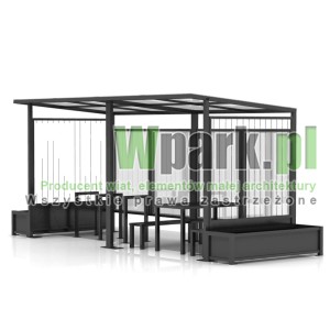 Altana, miejsce odpoczynku MODE linki na rośliny z donicami