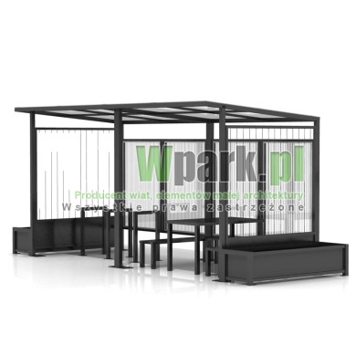 Altana, miejsce odpoczynku MODE linki na rośliny z donicami